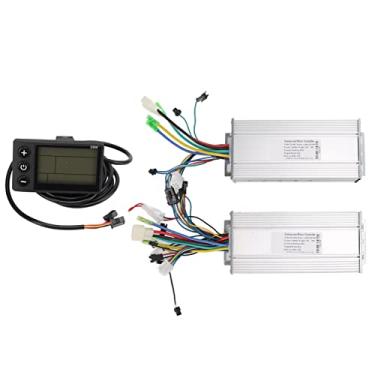 Imagem de Controlador de motor sem escova de bicicleta elétrica LCD Exibir de acionamento duplo de alto desempenho 36V 48V 1000w Power para bicicletas elétricas Scooters ATVs Alumínio
