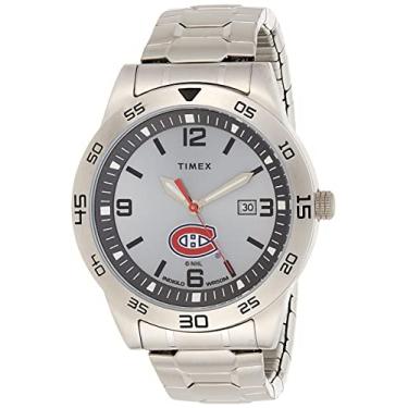 Imagem de Timex Tribute Relógio masculino Citation 42 mm quartzo com pulseira de aço inoxidável, Montreal Canadians, Relógio de quartzo