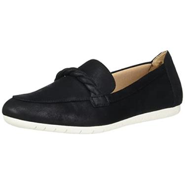 Imagem de LifeStride Drew Mocassim Feminino, Preto/branco, 10 Wide