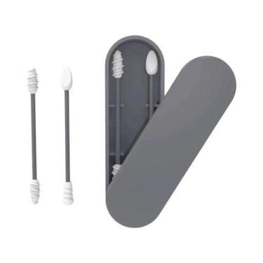 Imagem de Cotonetes De Silicone Reutilizáveis para Ouvido, Cílios Cosméticos De 