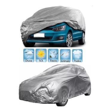 Imagem de Capa Cobrir Carro Honda Fit New Fiesta Forrada Impermeável Protege Sol