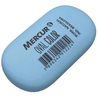 Imagem de Borracha Oval Color Azul - Mercur