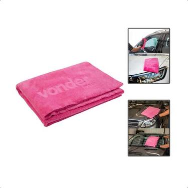 Imagem de Toalha Microfibra Extramacia Seca Automotiva 60X40Cm Rosa - Vonder