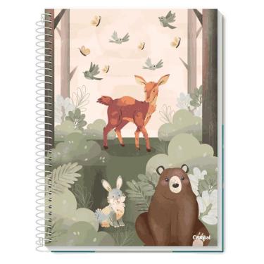 Imagem de Caderno Espiral Universitário 1 Matéria 80 Folhas Station Colors Credeal Estampa 2