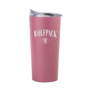 Imagem de Logo Brands NCAA NC State Wolfpack 597.0 g Cinch Berry Powder Coat Tumbler - Isolamento de parede dupla, base antiderrapante e tampa deslizante de lábio alto
