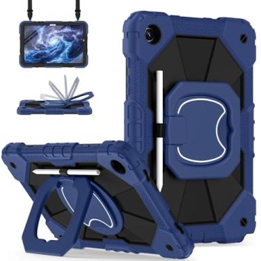 Imagem de Scnioy Capa para Galaxy Tab A9 Plus de 11 polegadas, capa robusta para tablet Samsung Galaxy A9+ com protetor de tela 360 com suporte giratório e alça de ombro, suporte para caneta, modelo 2023