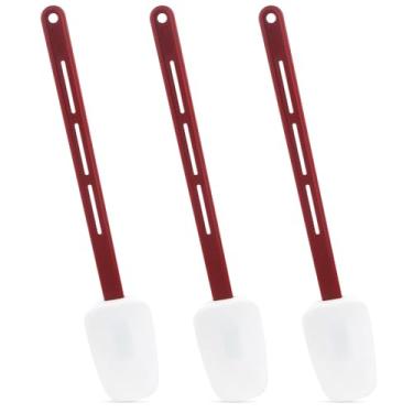 Imagem de Colheres de borracha de silicone para assar, conjunto de colheres de silicone (7,6 cm P (25,4 cm)