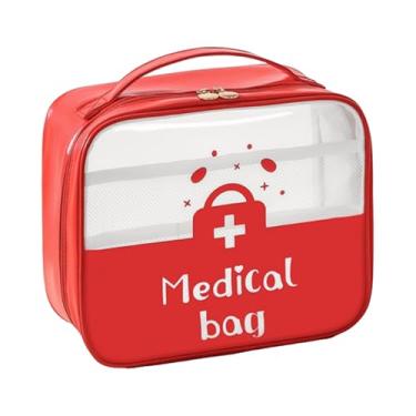 Imagem de Bolsa de primeiros socorros Kit de primeiros socorros Armazenamento Médico Vazio Sacos de Emergência Personalizáveis para Kits de Primeiros Socorros Carro Oficina Esportes Ao Ar Livre (Vermelho)