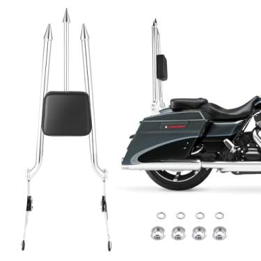 Imagem de Aferrizu 71.1 cm Passenger Sissy Bar Encosto destacável para Harley Davidson Touring 2009-2025 Street Glide CVO Road Glide Road King Electra Glide Ultra Limited Accessories (Chrome)