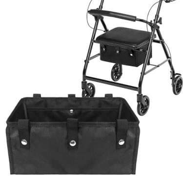 Imagem de BOHEMIABY Bolsas Para Andadores Sob O Assento, Cesta Para Andador Com Tração Nas Quatro Rodas, Bolsas Reutilizáveis Para Andador Com Rodas, Acessório Para Cesta Para Andadores Para Mulheres, Homens