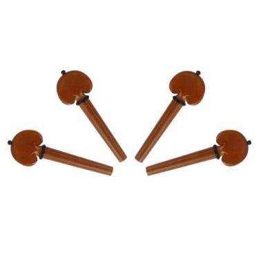 Imagem de Cravelhas Violoncelo 4/4 Boxwood Coração - Kit 4 Unidades - Orquezz