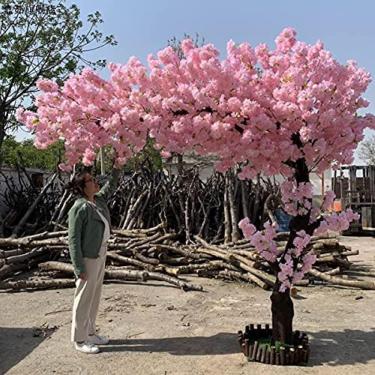 Imagem de Simulação Artificial Cerejeira Desejando Decoração De Interiores De árvore Grande Cerejeira Shopping Center Hotel Decoração De Casamento Paisagismo 2 * 2m, 2 * 2M