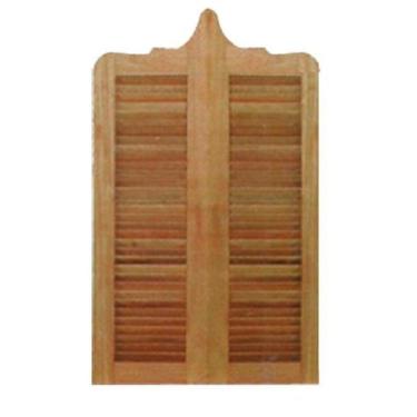 Imagem de Porta Bang Bang Veneziana - Madeira, 1,30 m (altura) x 0,80 m (largura