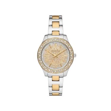 Imagem de Relógio Bicolor Prata E Dourado Feminino Michael Kros