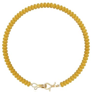 Imagem de Colar de pedras preciosas, gargantilha com contas, para mulheres, melhores amigas, presentes de aniversário para adolescentes, coisas modernas, meias de Natal para ela, laço de ouro 14K, joia de pedra