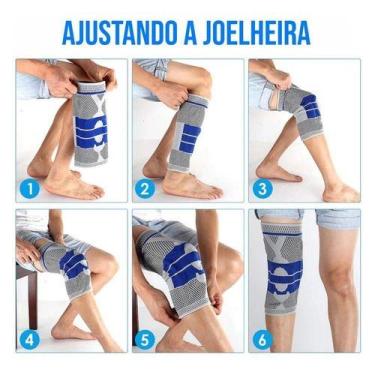 Imagem de Joelheira De Compressão C/ Silicone E Fio De Aço Patelar - Sou Preço, 