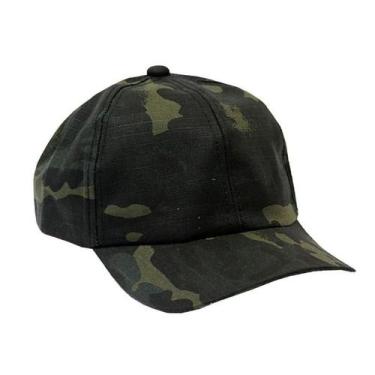 Imagem de Boné Militar Rip Stop Liso Camuflado Woodland Black - Mundo Do Militar