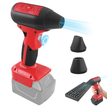 Imagem de Mini soprador Jet Dry compatível com bateria Milwaukee M18 18V, ventilador a jato 130.000 RPM controle de velocidade do vento de 4 velocidades, espanador de ar comprimido, soprador de ar portátil sem