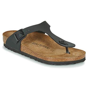Imagem de Birkenstock Sandálias femininas Gizeh, Birko-flor preta, 9-9.5 Narrow