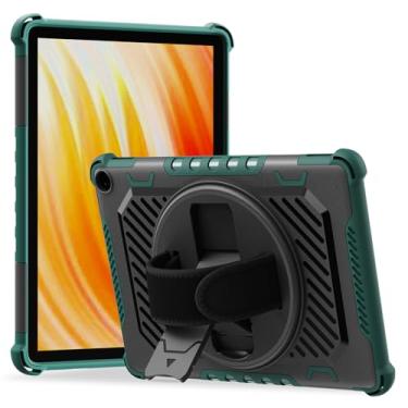 Imagem de ROISKIN Capa para tablet HD 10 versão 2023 13ª geração com alça de mão com suporte giratório 360 (sem protetor de tela também para iPad Sony iPhone 10 polegadas