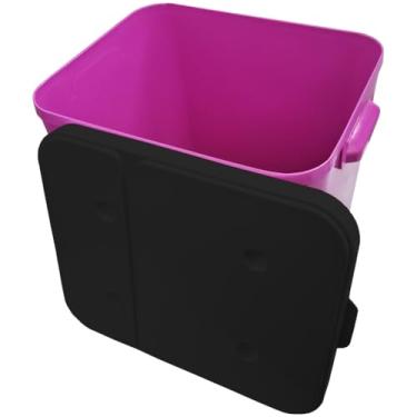 Imagem de Container Canister Tampa Black 15Kg Porta Ração Cachorro Gato Plástico Tampa Protege Furacão Pet(Rosa)