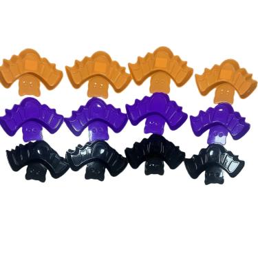 Imagem de Petisqueira Morcego Halloween Laranja Roxo Preto 29,5x20,3x2,1cm Sortido - Festive