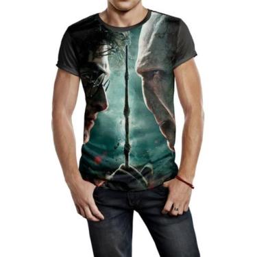 Imagem de Camiseta Masculina Do Harry Potter Ref:214 - smoke, Preto, G
