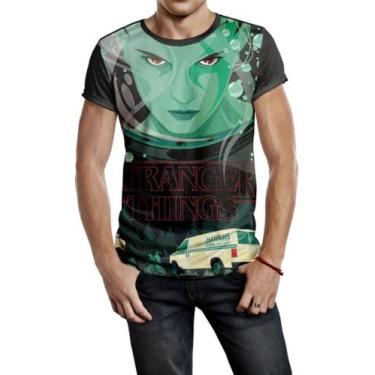 Imagem de Camiseta Masculina Série Stranger Things 11 Eleven  Ref:234 - smoke, P