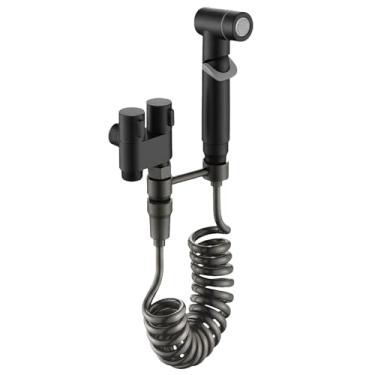 Imagem de Aqua Earth Pulverizador de bidê portátil para vaso sanitário kit de pulverização de fraldas de pano de bebê conjunto de acessórios para banheiro banheiro banheiro animais de estimação e higiene