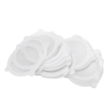 Imagem de Fafeicy Adesivo de Drenagem de Chuveiro de Malha, Coletor de Cabelo de Fibra de Vidro, 50 Peças para Uso Em Banheiro, Banheira e Cozinha