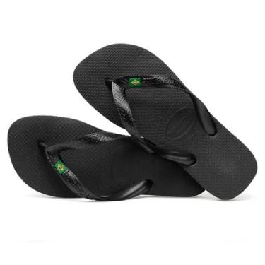 Imagem de Chinelo Havaianas Brasil BRASIL 17/18, Preto, 41/42