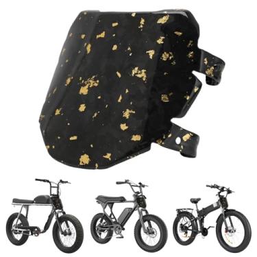 Imagem de Funparts Placa de matrícula de bicicleta elétrica de fibra de carbono E placa frontal compatível com Ridstar Q20 Super 73 S S1 S2 Z Miami ZX R RX SE Adventure C1X Macfox X1S X1S X X2 Gold