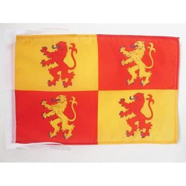 Imagem de Cordão Owain Glyndwr Flag 45.7 cm x 12'' - Prince of Wales Pequenas bandeiras 30 x 45 cm - Banner 45.7x30.5 cm - AZ FLAG