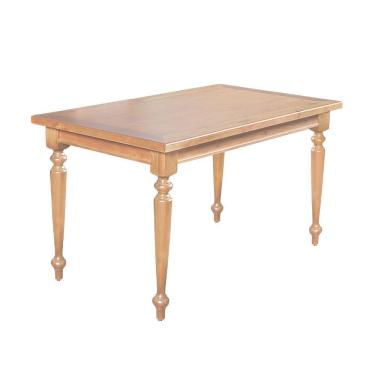 Imagem de Mesa De Jantar Rústica Retangular 140X80Cm Francisca - Natural - Bege