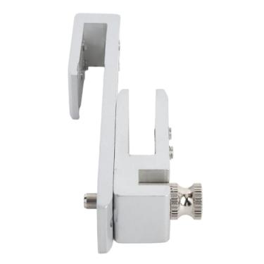 Imagem de Hyuduo Fechadura de Porta de Vidro Deslizante Trava de Segurança de Metal Resistente, Ajustável para Porta de Chuveiro Sem Moldura de 8-12 Mm Com Design de 12 Furos, Liga de Alumínio e Fechadura de