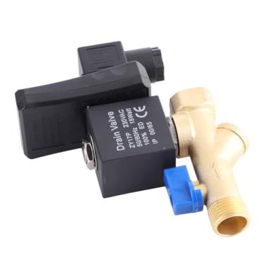 Imagem de Luqeeg Válvula de Drenagem Elétrica Confiável para Equipamento de Tratamento de Ar Comprimido, Válvula de Descarga Com Temporizador Programável para Oficina (AC230V)