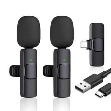 Imagem de Microfone de Lapela Sem Fio K9 Tipo-C para Android – Captação Profissional, Anti-Ruído, Plug & Play, Ideal para Vídeos, Lives e Entrevistas
