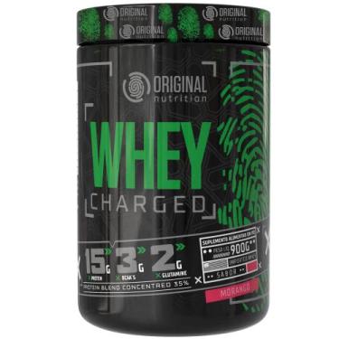 Imagem de Whey Protein Charged 900g - Original Nutrition,  Morango