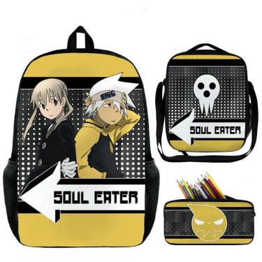 Imagem de Mochila 3 unidades/lote Souls Eaters Makas Albarns Anime School