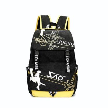 Imagem de Mochila Sword Art Online Kirito Cartoon Kids School Canvas