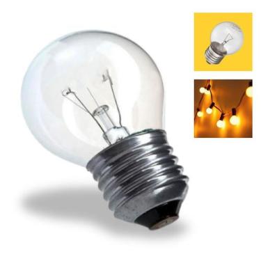 Imagem de Lâmpada Halógena Bolinha E27 7W Decorativa Rosca - Decorshop, Branca Q