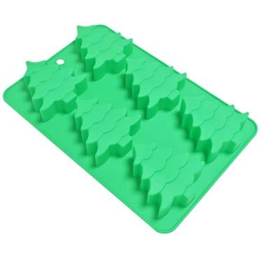 Imagem de Molde de Silicone para Árvore de Natal | Utensílios de Cozedura em Forma de Árvore Alimentício - Moldes de Silicone para Cozedura com 6 Cavidades | Para Padaria Caseira, Bolo de Chocolate, Mousse,
