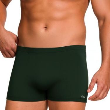 Imagem de Sunga Boxer Selene Moda Praia Natação Poliamida Ajustável Proteção Uv5