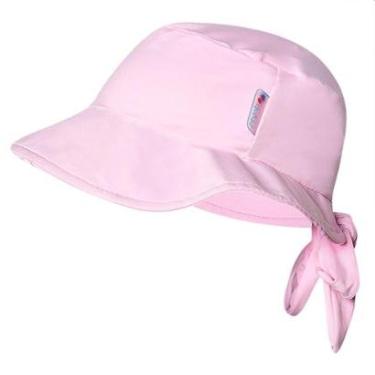 Imagem de Chapéu Praia Viseira Infantil Proteção UV Rosa Claro Tip Top-Feminino
