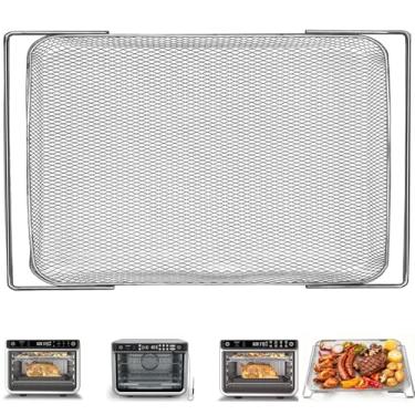 Imagem de Cesta Air Fryer para Ninja, bandeja de substituição original para fritadeira a ar e forno torradeira Ninja, acessórios para Ninja Foodi DT201, DT251, Smart XL, cesta de malha de aço inoxidável