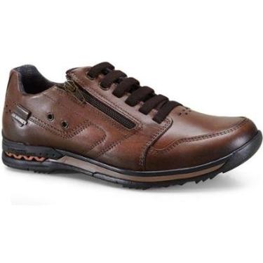 Imagem de Sapatenis Masculino Casual Couro Amortech Pegada 114858-Masculino