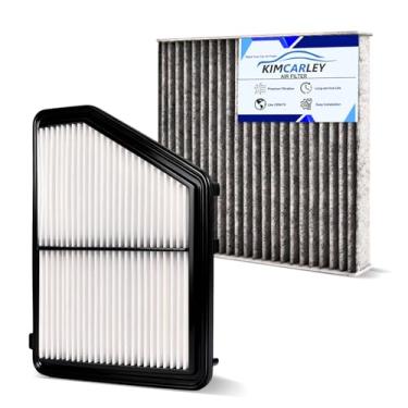 Imagem de Acessórios de filtro de ar de cabine e motor para Honda Civic 2016-2025 2026 (2,0L), HR-V HRV 2023-2025 2026 (2,0L) (apenas aspiração natural) filtro de ar de cabine de motor de carbono ativado para