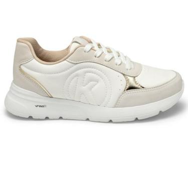 Imagem de Tênis Kolosh C3962 Jogging Feminino, 37, Marfim, White, Champagne