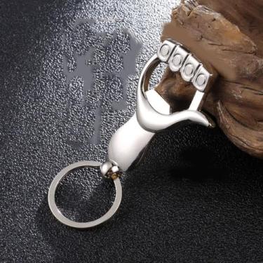 Imagem de Chaveiros reutilizáveis abridor de garrafas, abridores de liga de zinco em forma de pé saca-rolhas para casa e cozinha (estilo 2)