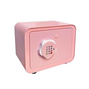 Imagem de Cofrinho de metal requintado retangular com bloqueio de senha Cofre de moedas elétrico para casa quarto fácil de armazenar